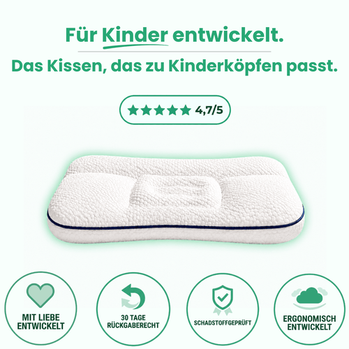 LumaFix – Ergonomisches Kinderkissen für gesunden Schlaf