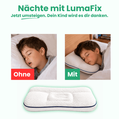 LumaFix – Ergonomisches Kinderkissen für gesunden Schlaf